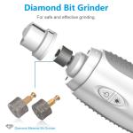 Weight 117g Pet Nail Tools Diamond Bit Grinder Unique Lighting Design