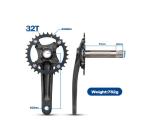 Aluminum Alloy Bicycles Parts Chainwheel Mountain Bike Crankset 104BCD 32T