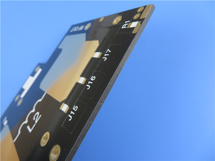 Dual Layer High Frequency PCB Built on 2oz Copper 3.0mm PTFE With DK2.2 for Radio Systems