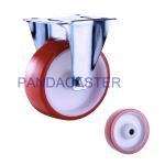 Rigid Industrial Caster Wheels 330Lbs Polyurethane PU Trolley Wheels