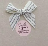 Thank You Round Sticker Labels Roll Waterproof With Logo Printing