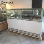 R290 Refrigerant Glass Door Upright Ice Cream Freezer 450L