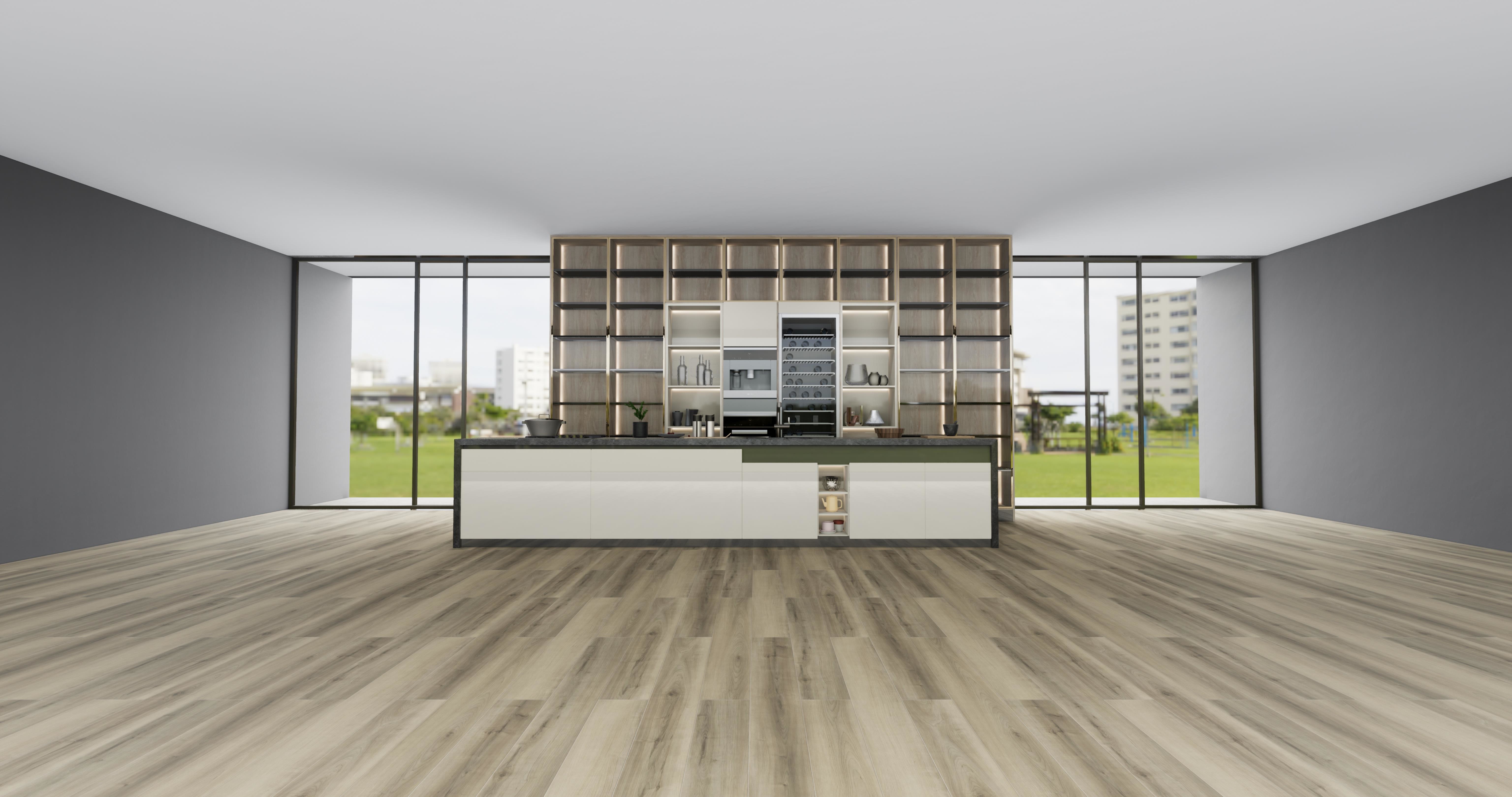 Click Wood Look SPC Vinyl Flooring Anti Scratch Eco Friendly GKBM DG-W50011B-2
