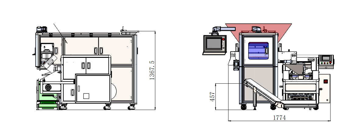 High Accuracy Vision Counting Packaging Machine 8000-10000pcs/min