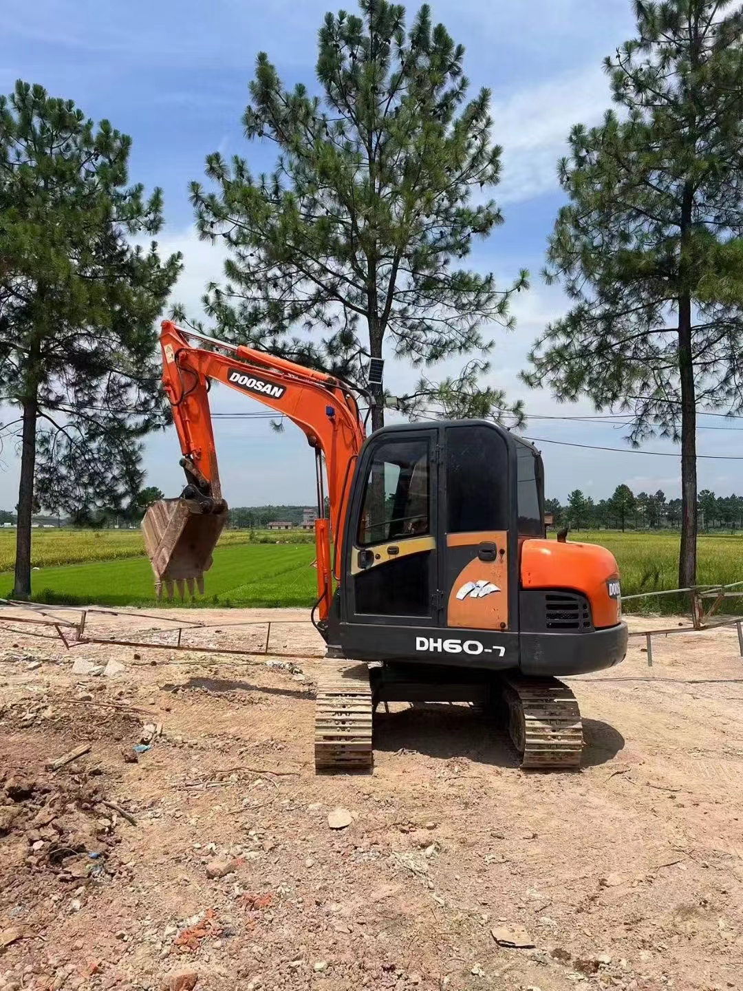 DH60-7 Doosan Mini Excavator With 0.2m3 Bucket Capacity 5550KG