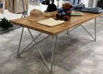 Wooden Clothing Store Display Tables , Flooring Stand Merchandise Display Tables