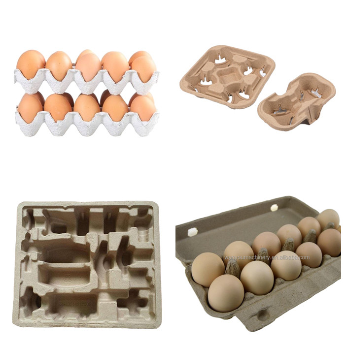 Recyclable Waste Paper Small Egg Tray Making Machine For Chicken Farm