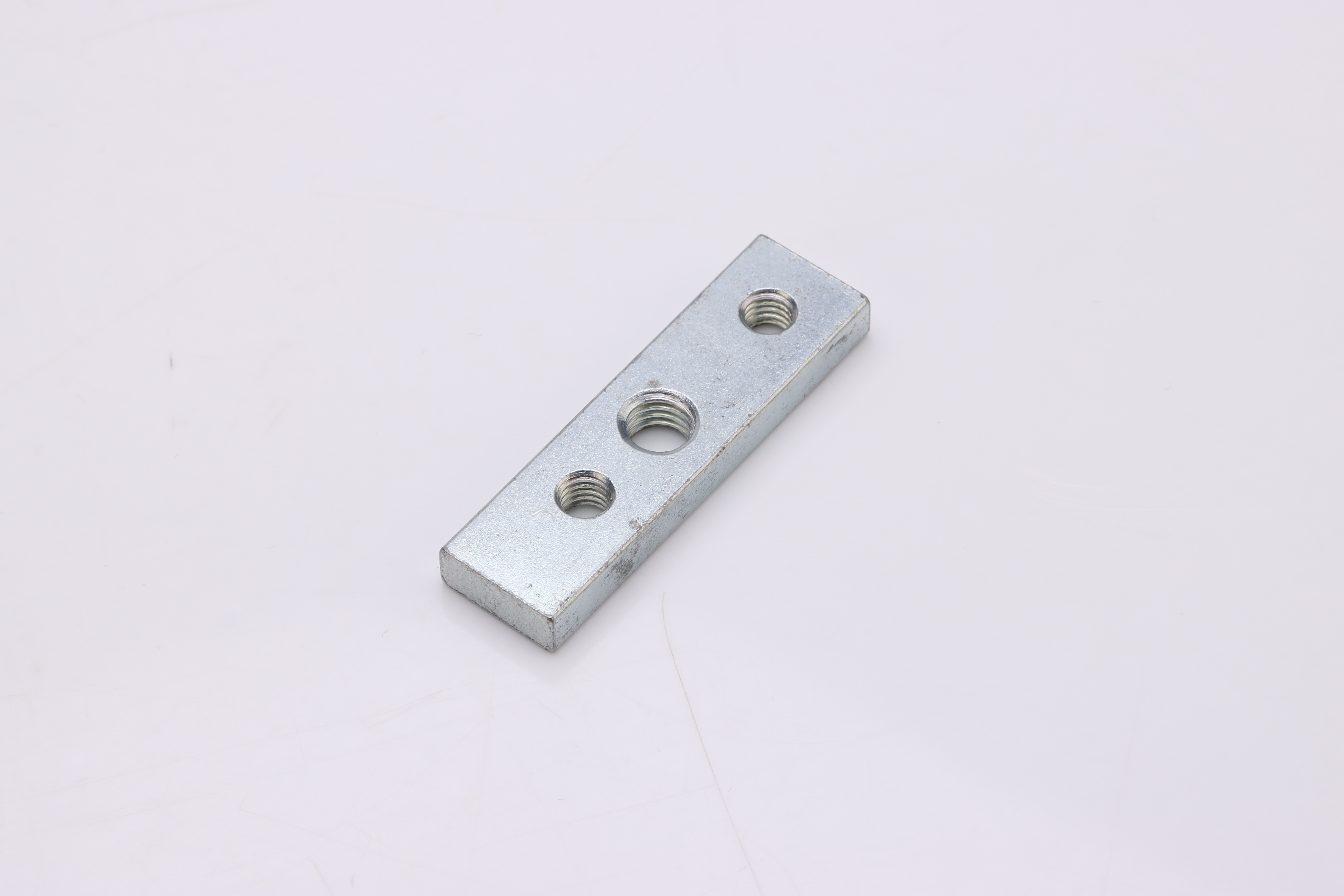 Q235 Steel Metal Plate With Three Threaded Hole M8