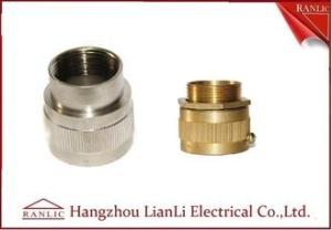 Quality Brass Male / Female Flexible Conduit Adaptor with Nickle Plated 20mm 25mm wholesale