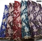 7 Days Sample Order Lead Time Support Bridal Lace Sequins Embroidery for Wedding