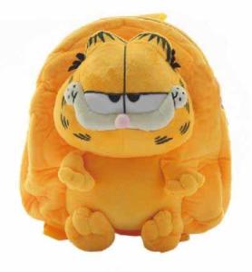 Quality Eco - Friendly Yellow Garfield Kids School Backpacks CE Approved For Children 28cm wholesale