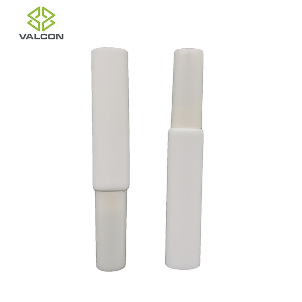 Customized White Tube Packaging Lip Brush Screw Cap Diameter 19 MM