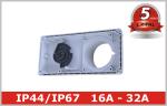 IP67 Weatherproof Industrial Interlocked Switch Socket Outlet for Plug