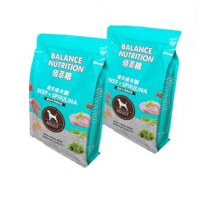 Quality 3kg 5kg Quad Seal Pet Food Packaging Bag , Custom Stand Up Pouch For Cat Dog wholesale