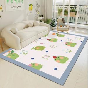 Quality 80*120cm Living Room Floor Carpets PVC Cartoon Animal Waterproof Carpet wholesale