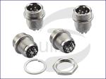 Board Male M12 4 Pin Aircraft Connector Waterproof Aviation Plug
