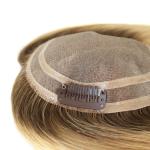 Wholesale Top Quality Fine Mono Base Pure Human Hair Toupee For Women Hair Loss