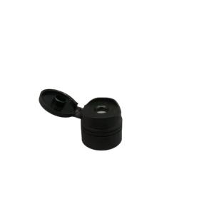 Quality Matt Black Plastic Screw Disc Top Flip Cap 24/410 Silicone Valve 9.5mm wholesale