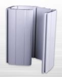 120um Powder Coated Garage Rolling Shutter Door Aluminum Extruded Profiles