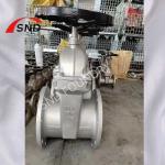 DIN Handwheel Flange Stainless Steel Gate Valve Non Rising Stem seated CF8M