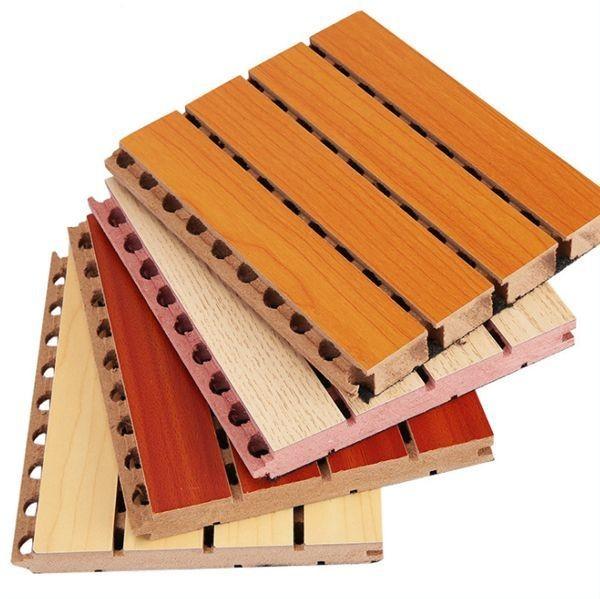 Replaceable Sound Absorption Perforated Wooden Acoustic Board for Wall