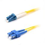 Singlemode SC-LC Yellow Jacket Color Duplex 9/125 Fiber Optic Patch Cable