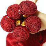 Red Color Body Wave Brazilian Hair Peruvian Virgin Human Hair 12" to 26" No