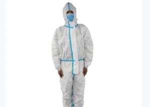 Quality Breathable Film Laminated Disposable Protective Gowns Suit Non Woven fabric wholesale