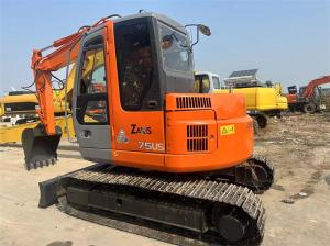 Quality Used Hitachi ZX75US Mini Excavator Used 7.5 Ton Hitachi ZX75 Mini Excavator Digger wholesale