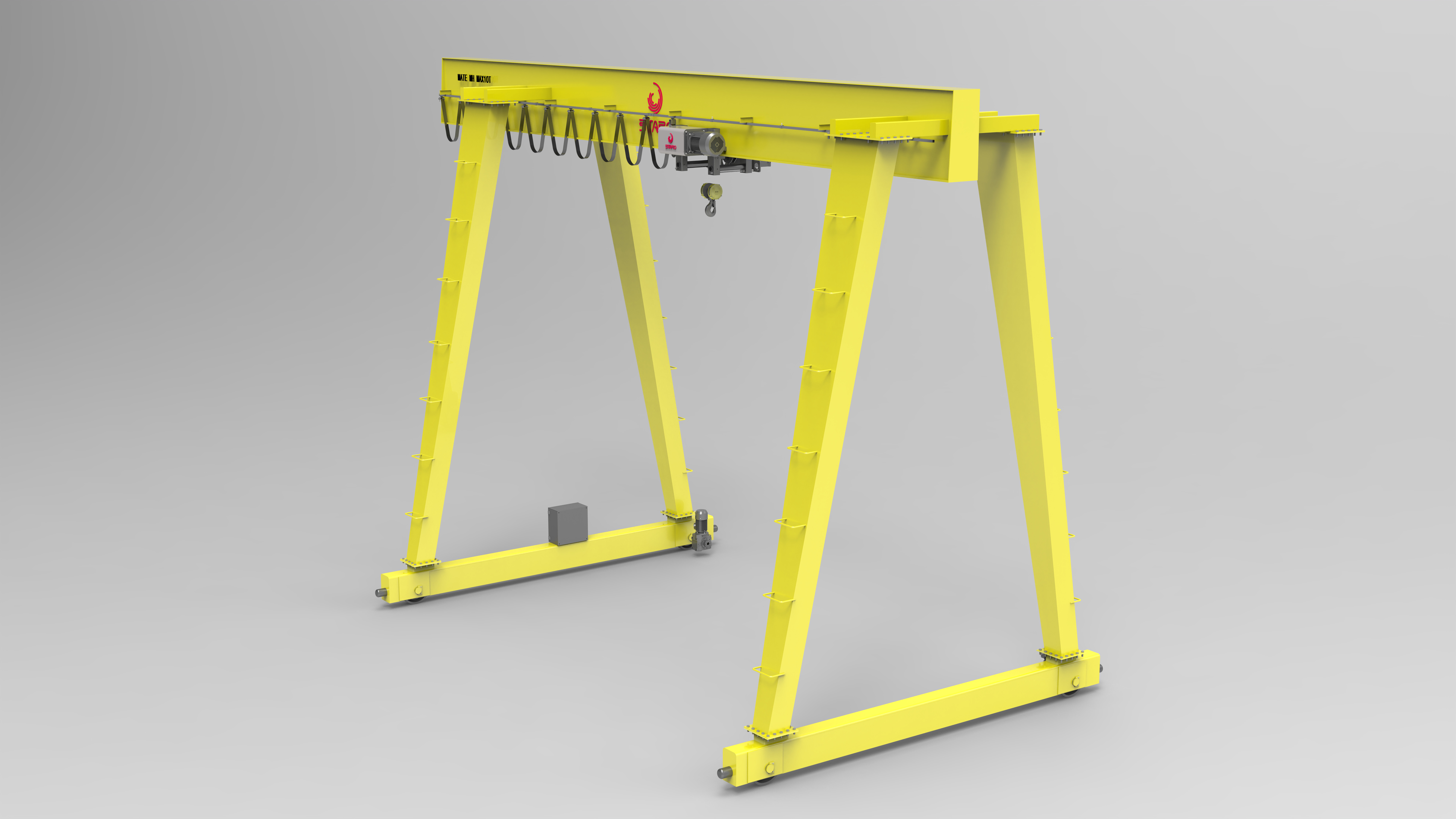 20m/min Hoist Travel Speed Container Gantry Crane with Siemens Main Electrical Part