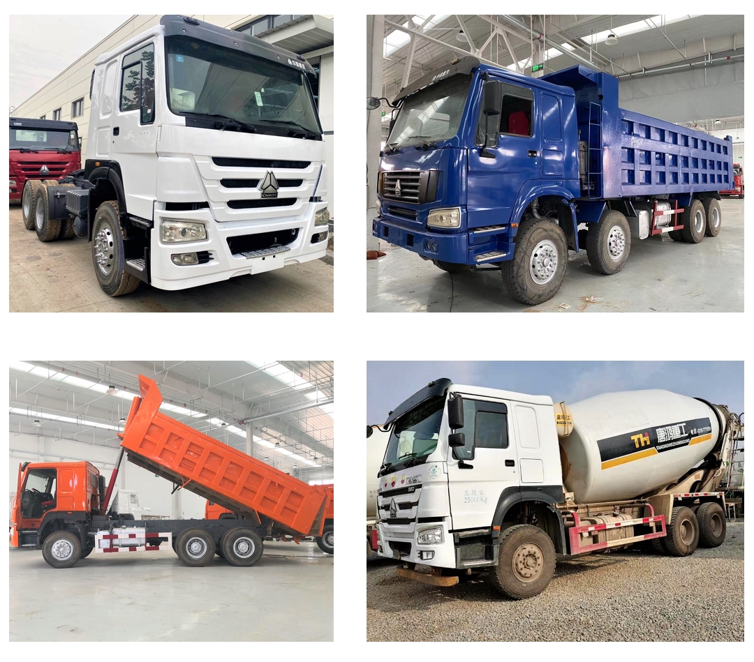 WD615.47 Engine Model SINOTRUK 6X4 HOWO 7 Trailer Tractor Truck Head in Red Color for Your Customer's Requirements