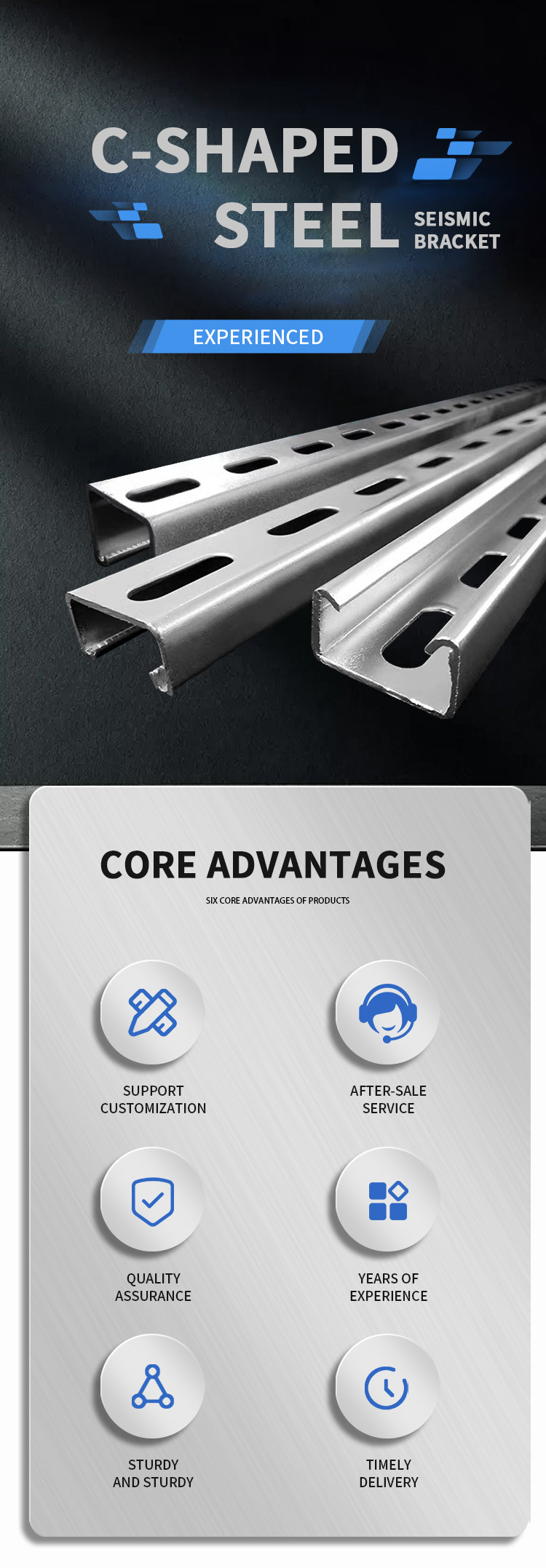 Strength Lightweight Anodized Unistrut Aluminium Channel Corrosion Resistant 1-3mm C Shape