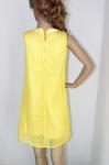 Round neck sleeveless ladies dresses with polyester