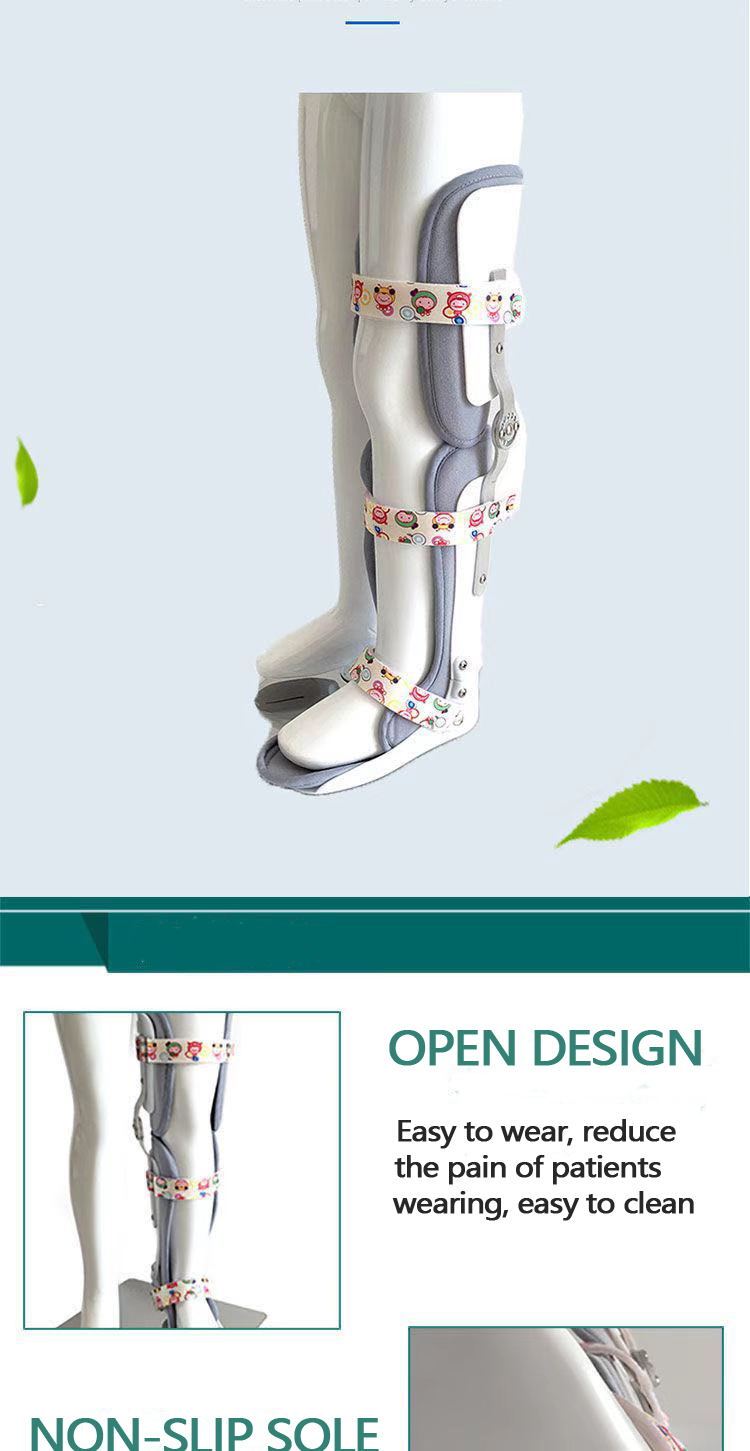 KAFO Knee Ankle Foot Orthosis Leg Brace For Immobilizer Physical Therapy Equipment Children