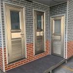 Sliding Door Steel 89mm*0.8mm Prefabricated Modular Toilets