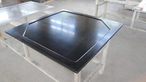 Quality Resist Heat Epoxy Resin Laboratory Worktops , Black Glare Surfaces wholesale