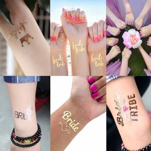 Quality Bride temporary gold tattoo wholesale