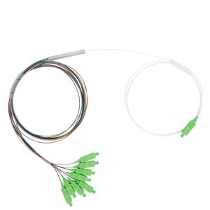 Quality Customized FTTH Fiber Optic Splitter 1x8 PLC Mini Steel Tube Type wholesale