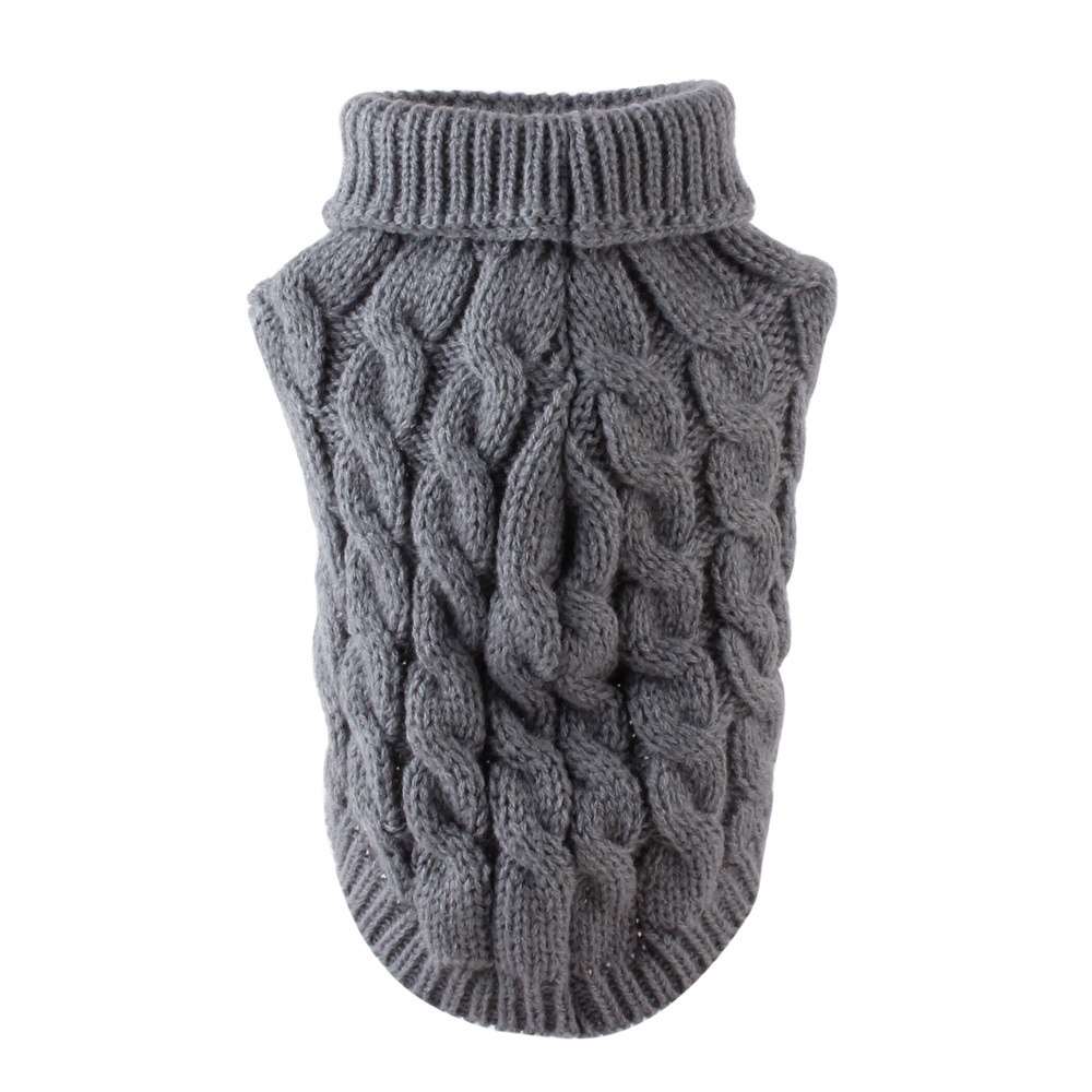 Striped dog winter clothes