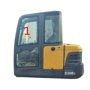 Quality EC60 VOLVO Windshield Glass Left Side Position NO.1 Bending Resistant wholesale
