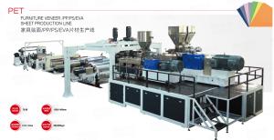 Quality PP PS EVA Sheet Furniture Veneer Production Line With PLC Automatic Control System wholesale