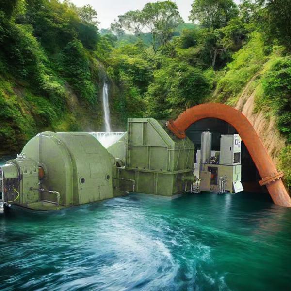 IP54 Protection Grade Pelton Turbine Generator Rated Current 100-1000A 85-95%