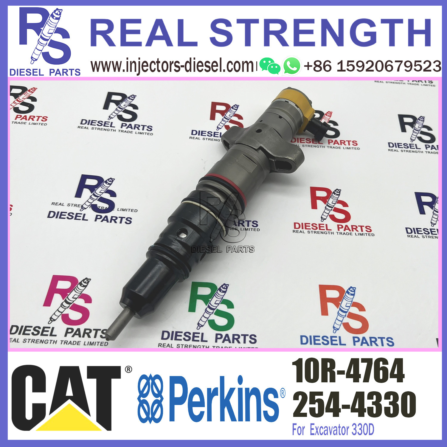 OTTO c9 injector Excavator parts 10R-4764 254-4330 2544330 fuel injectors nozzle