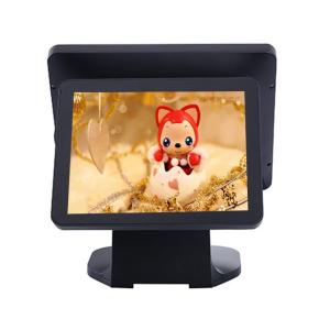 Quality Black Color Dual Screen Retail Epos Systems Aluminium Alloy Housing For Small Business wholesale