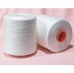 100% Sinopec Yizheng White Polyester Yarn , TFO 20s 2 Thread