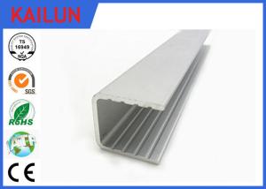 Quality Powder Coating Aluminium U Channel Extrusion Profiles For Building Curtain Glass Wall wholesale