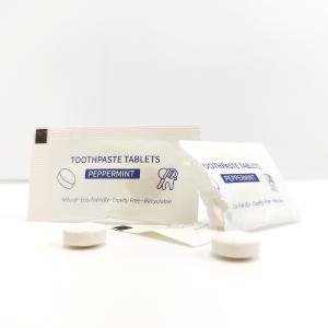 Quality 0.8g Mint Teeth Whitening Tablets travel toothpaste 3 Years Shelf life wholesale