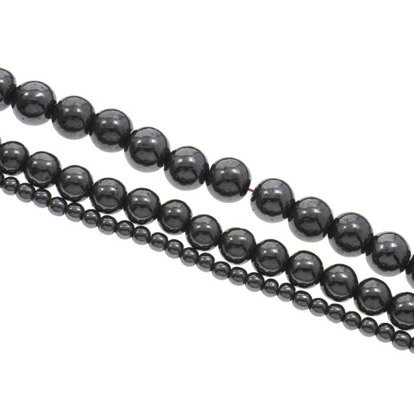 Natural Black Magnetic Hematite Jewelry , Magnetic Necklace Jewelry Permanent