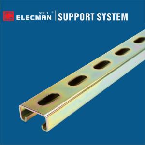 Quality Electro Glavanized Yellow Steel Slotted Strut Channel 41x21 wholesale