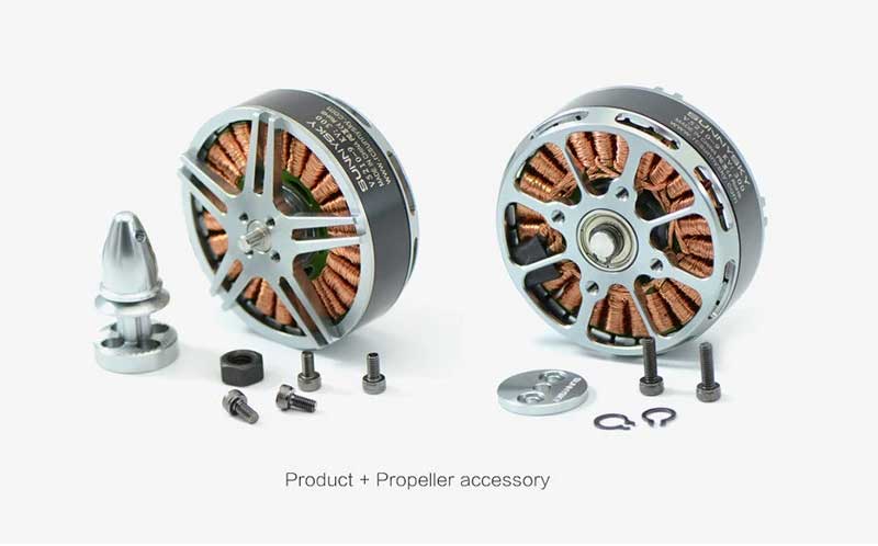 Aerial Heavy Lift Drone Motors 300KV High Efficiency Brushless Motor